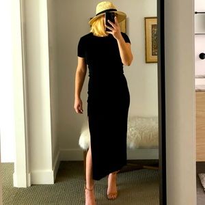 Black Maxi w/ High Side Slit